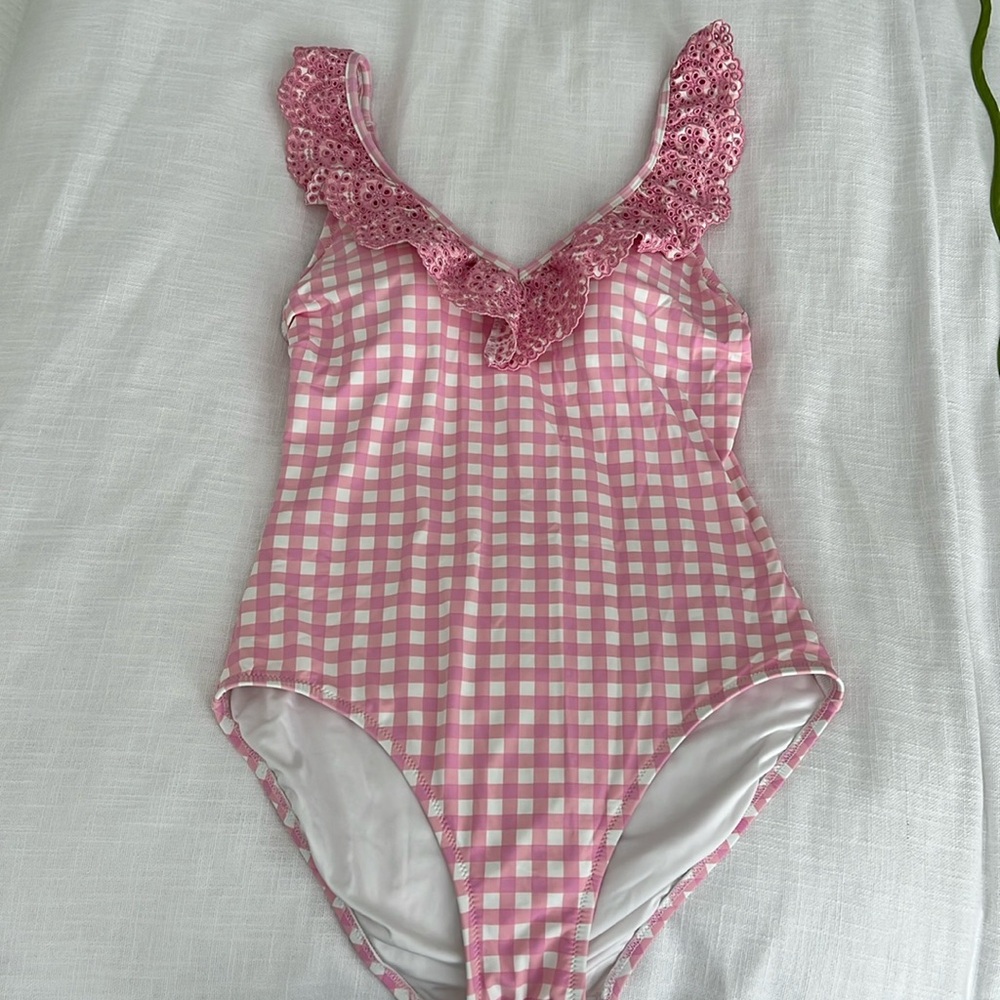 Draper James Lands’ End Ruffle Swimsuit